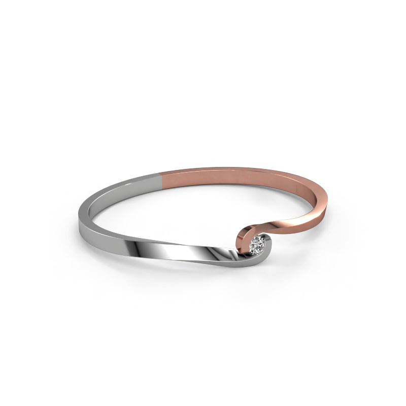 Image of Bangle Sheryl 585 rose gold Diamond 0.40 crt