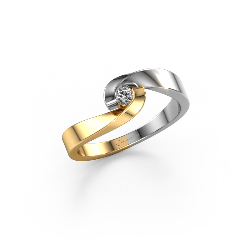 Image of Engagement ring Sheryl 585 gold Diamond 0.08 crt