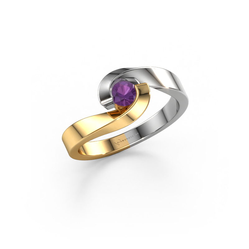 Image of Engagement ring Sheryl 585 gold Amethyst 3.7 mm