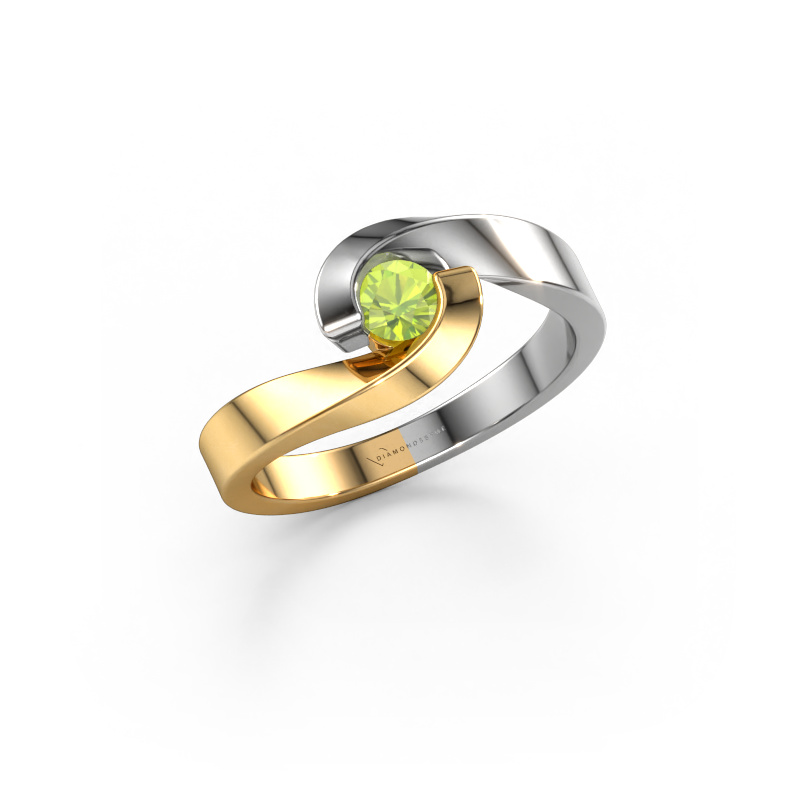 Image of Engagement ring Sheryl 585 gold Peridot 3.7 mm