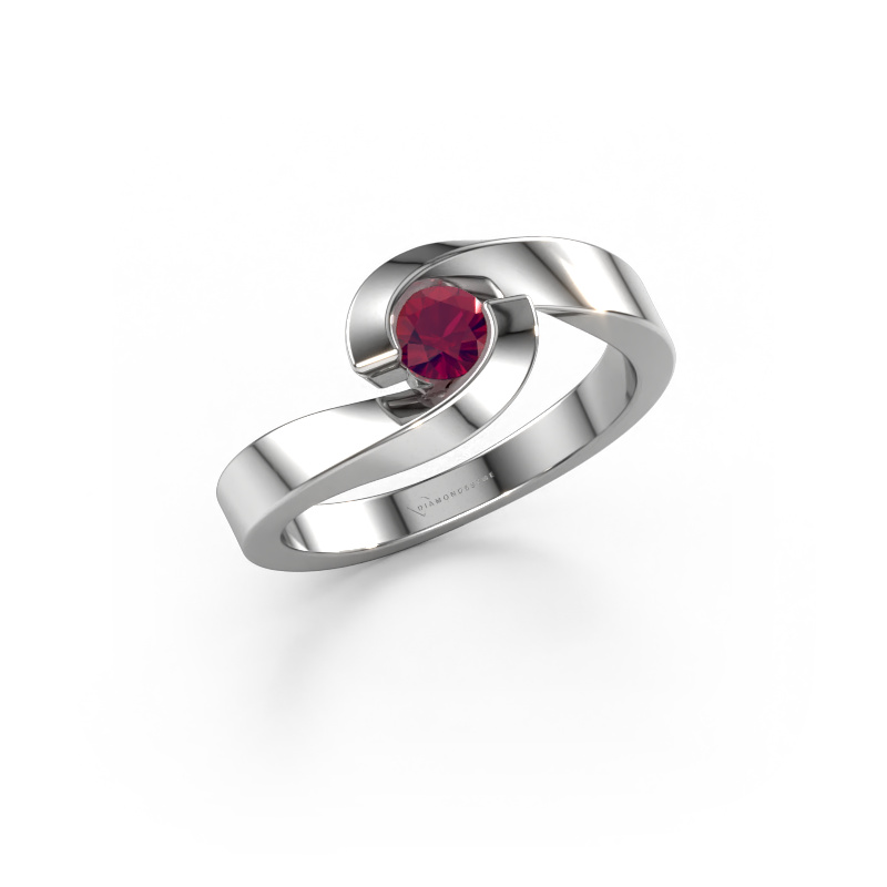 Bild von Ring Sheryl 950 Platin Rhodolit 4 mm