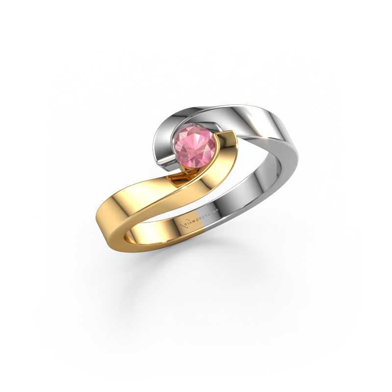 Image of Ring Sheryl 585 gold Tourmaline pink 4 mm
