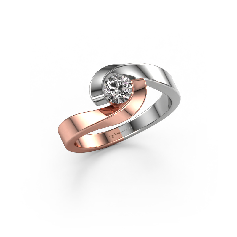Bild von Verlobungsring Sheryl 585 Roségold Diamant 0.40 crt
