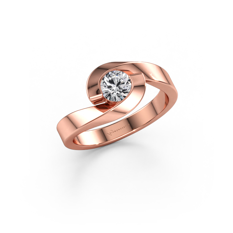 Bild av Ring Sheryl 585 roséguld Labbodlad diamant 0.50 crt
