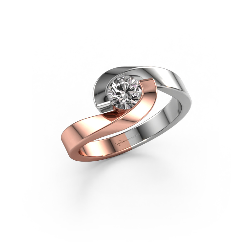 Image of Ring Sheryl 585 rose gold Diamond 0.50 crt