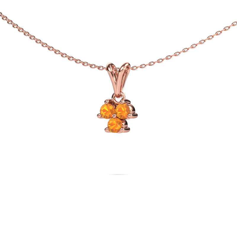 Image of Pendant Shirlee 585 rose gold Citrin 3 mm