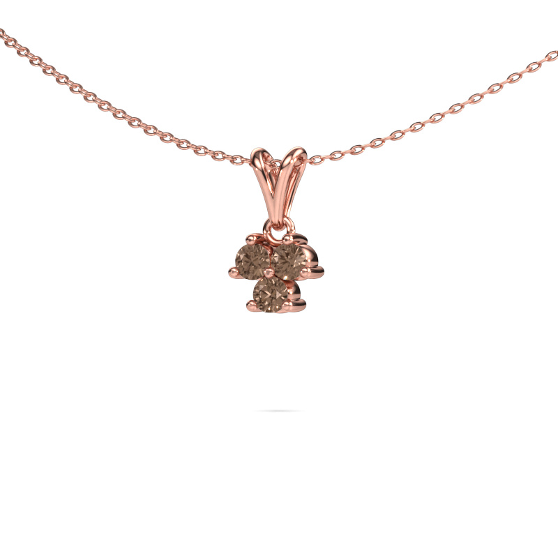 Image de Pendentif Shirlee 585 or rose Diamant brun 0.30 crt
