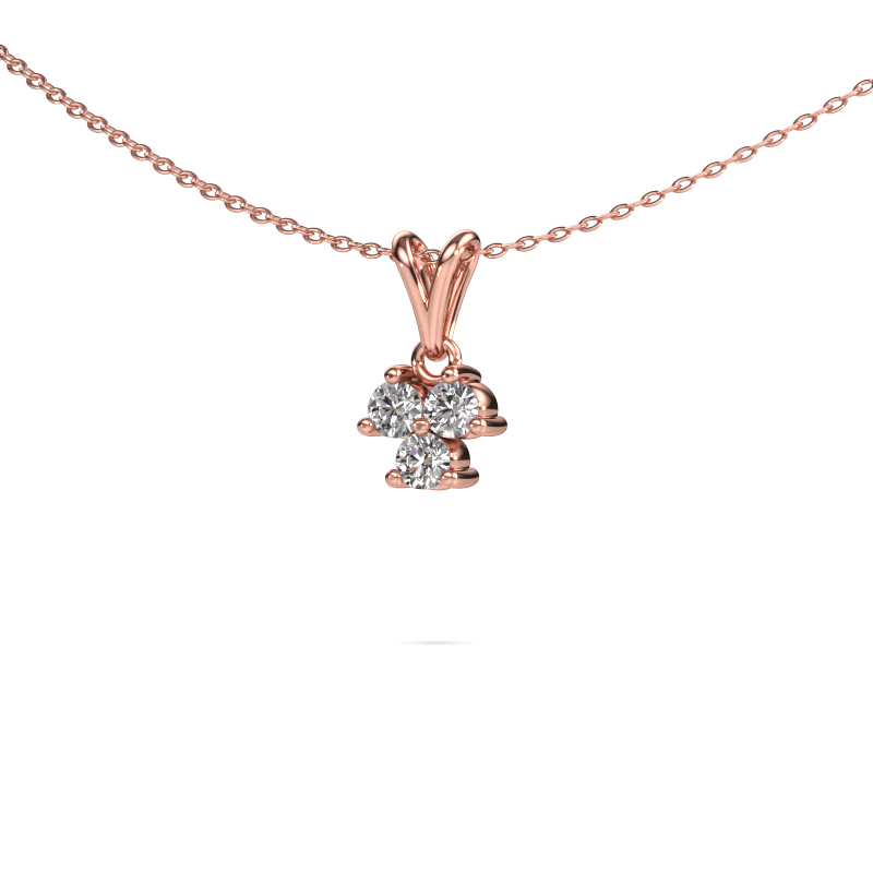 Bild von Anhänger Shirlee 585 Roségold Diamant 0.30 crt