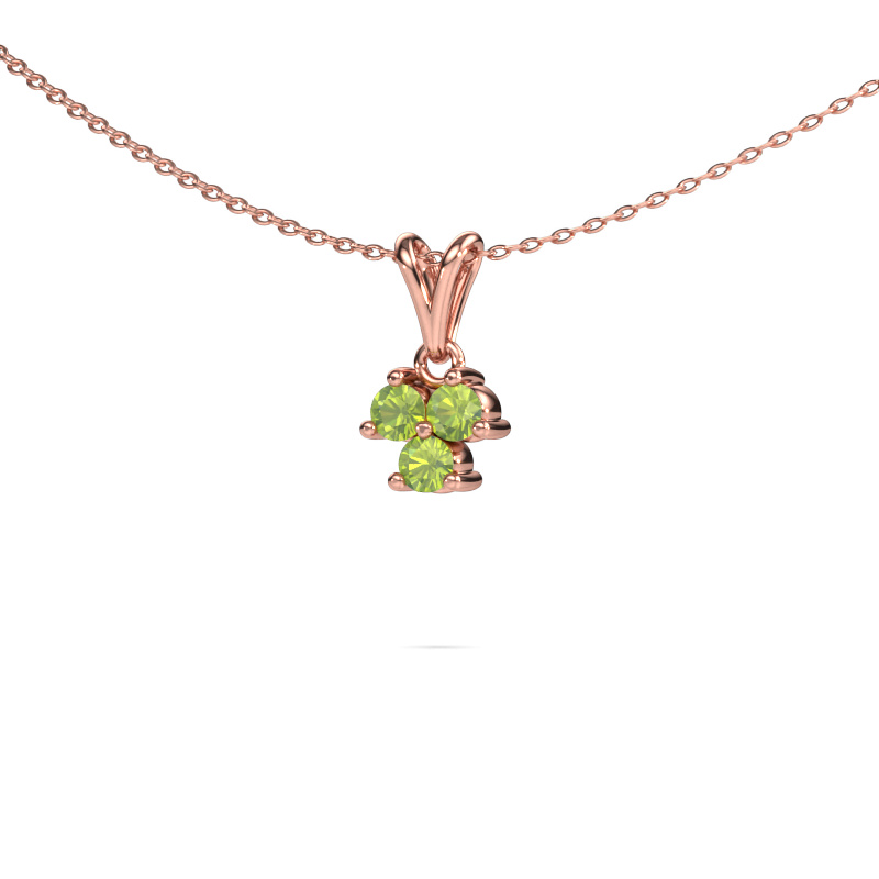 Image of Pendant Shirlee 585 rose gold Peridot 3 mm