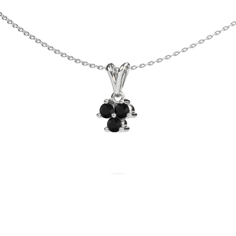 Bild von Anhänger Shirlee 585 Weißgold Schwarz Diamant 0.36 crt