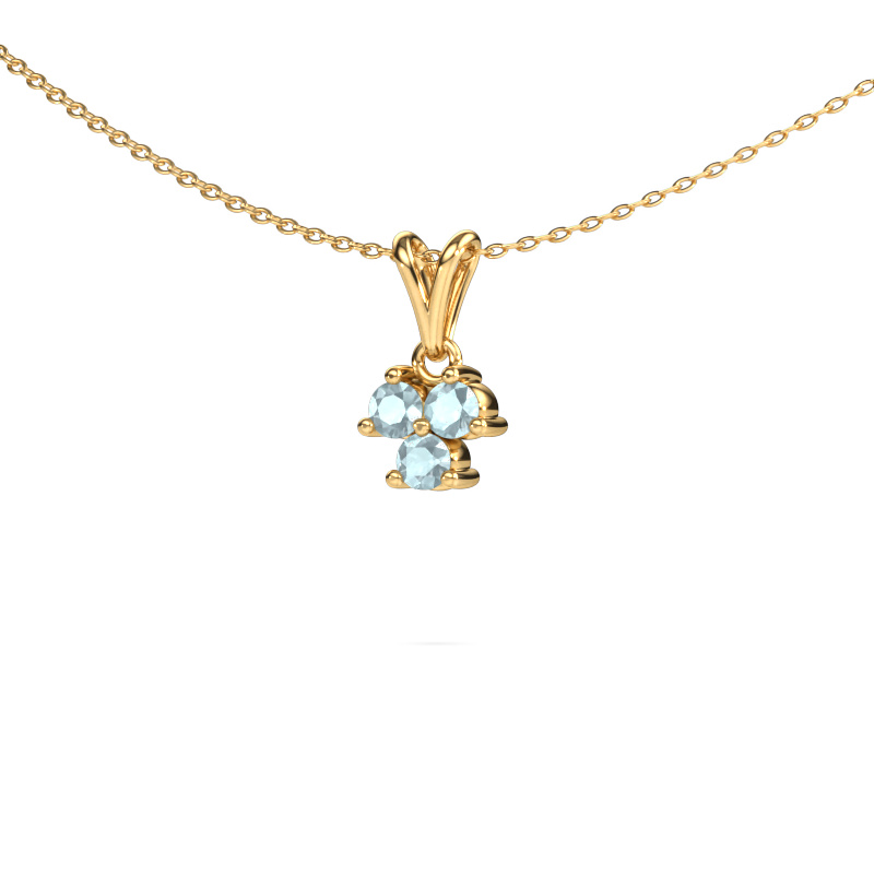 Image of Pendant Shirlee 585 gold Aquamarine 3 mm