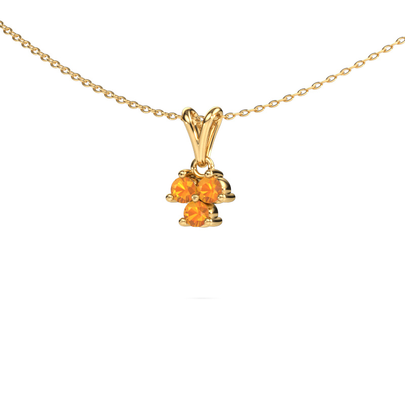 Image of Pendant Shirlee 585 gold Citrin 3 mm