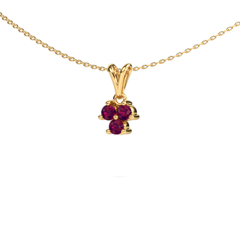 Image of Pendant Shirlee 585 gold Rhodolite 3 mm