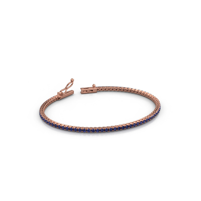 Bild von Tennisarmband Shirley 1.8 ±17 cm 585 Roségold Saphir 1.8 mm