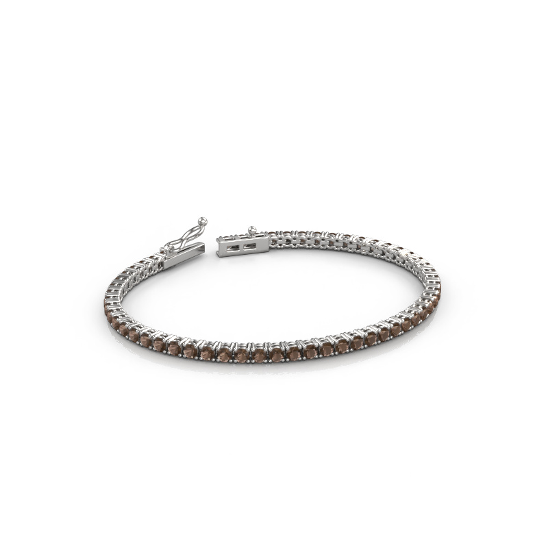 Bild von Tennisarmband Shirley 2.7 ±17 cm Massiv - 585 Weißgold Rauchquarz 2.7 mm