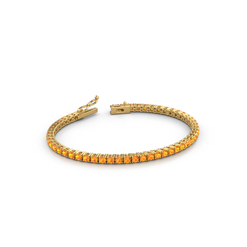 Afbeelding van Tennisarmband Shirley 2.9 585 goud Citrien 2.9 mm