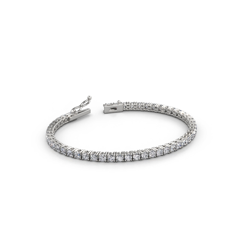 Image of Tennis bracelet Shirley 3.0 lab diamond 585 white gold Lab grown diamond 4.70 crt