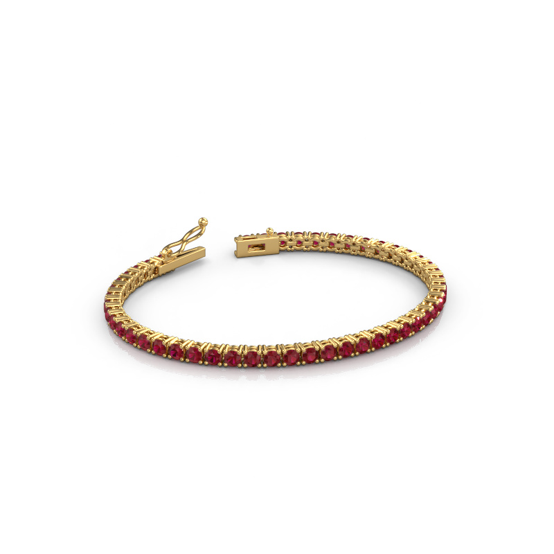 Bild von Tennisarmband Shirley 3.0 ±17 cm 585 Gold Rubin 3 mm