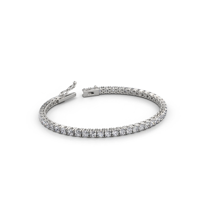 Image of Tennis bracelet Shirley 3.2 585 white gold Lab grown diamond 5.76 crt