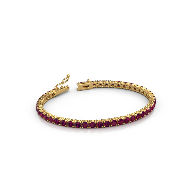 Afbeelding van Tennisarmband Shirley 3.4 ±17 cm 585 Goud Rhodoliet 3.4 mm