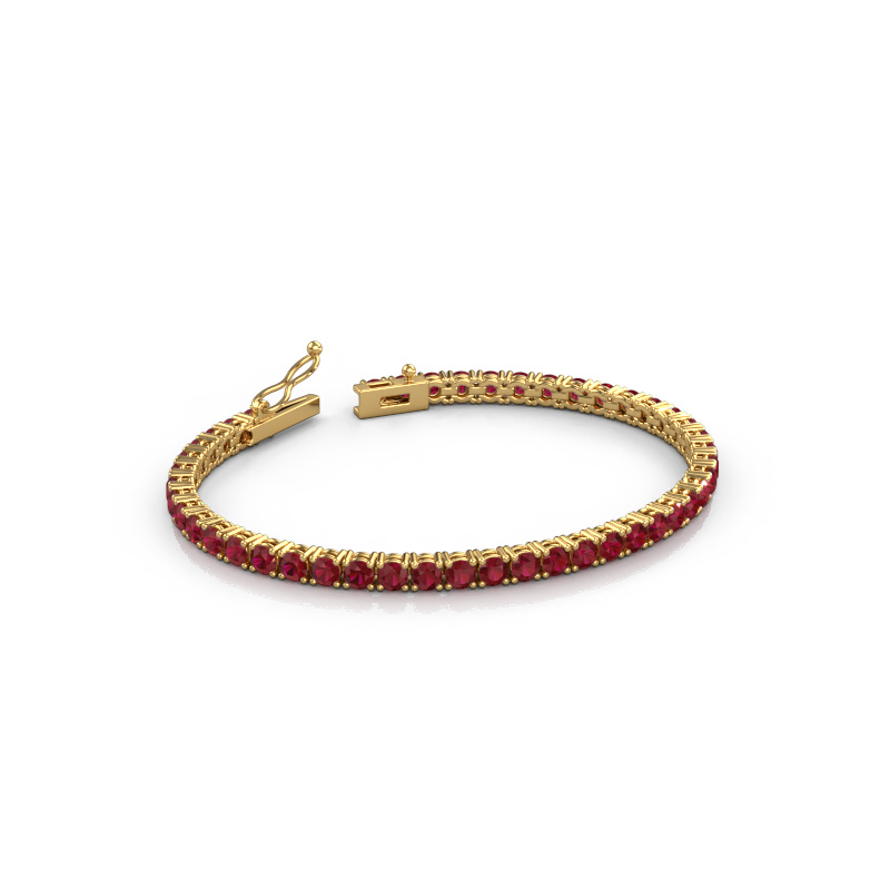 Bild von Tennisarmband Shirley 3.4 ±17 cm 585 Gold Rubin 3.4 mm