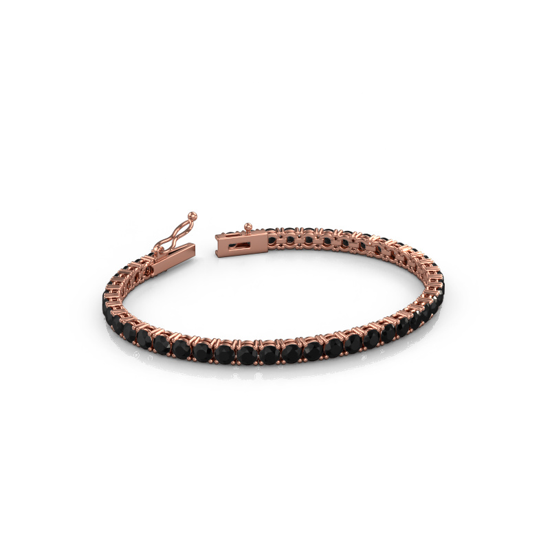 Image de Bracelet tennis Shirley 3.7 ±17 cm 585 Or rose Diamant noir 9.84 crt