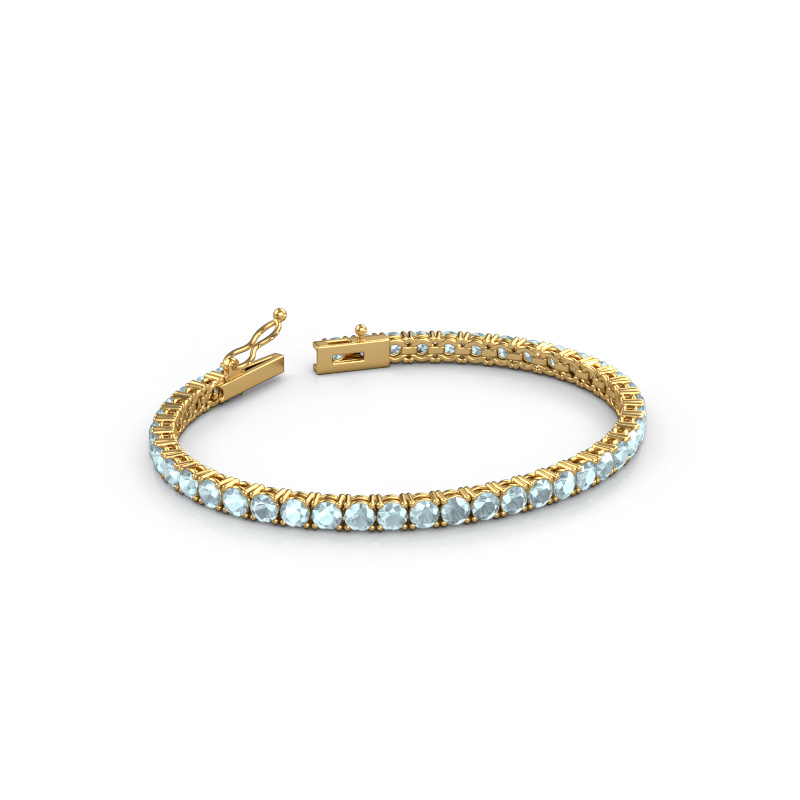 Bild von Tennisarmband Shirley 3.7 ±17 cm 585 Gold Aquamarin 3.7 mm