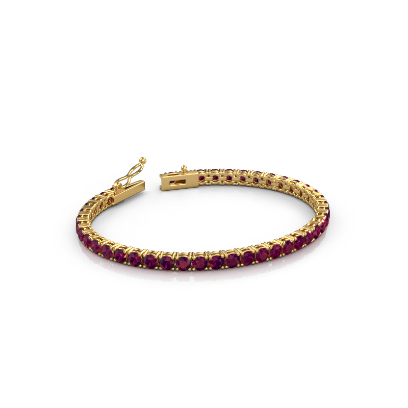 Afbeelding van Tennisarmband Shirley 3.7 ±17 cm 585 Goud Rhodoliet 3.7 mm