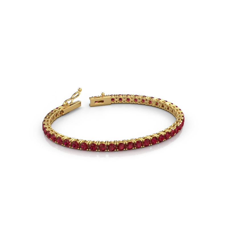 Bild von Tennisarmband Shirley 3.7 ±17 cm 585 Gold Rubin 3.7 mm