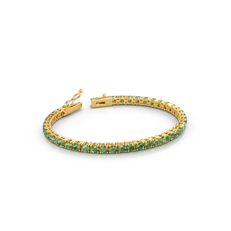 Bild von Tennisarmband Shirley 3.7 ±17 cm 585 Gold Turmalin grün 3.7 mm