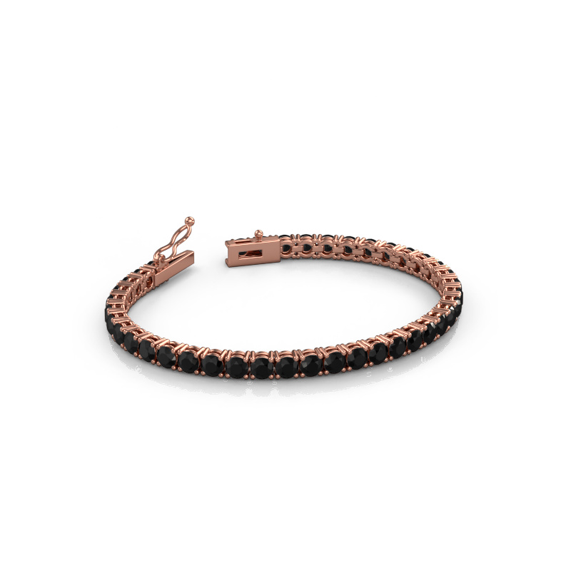 Image de Bracelet tennis Shirley 4.0 ±17 cm 585 Or rose Diamant noir 11.40 crt