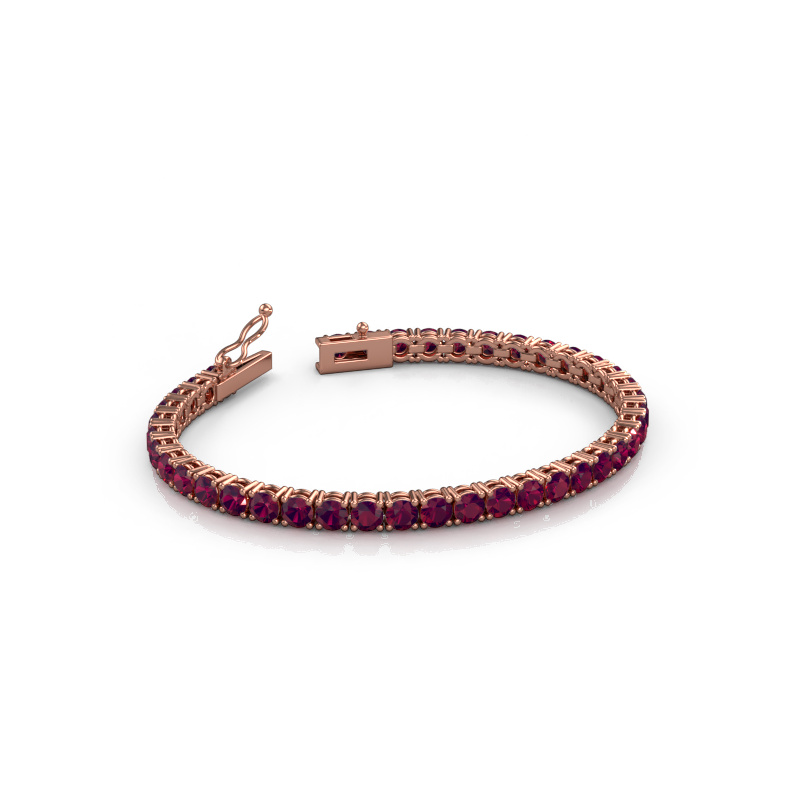 Bild von Tennisarmband Shirley 4.0 ±17 cm 585 Roségold Rhodolit 4 mm