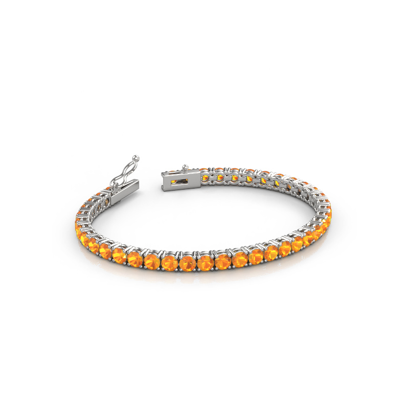 Bild von Tennisarmband Shirley 4.0 ±17 cm 585 Weißgold Citrin 4 mm