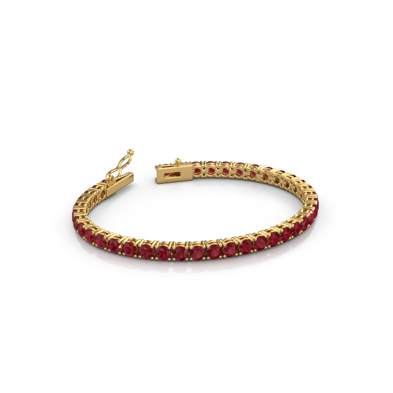 Bild von Tennisarmband Shirley 4.0 ±17 cm 585 Gold Rubin 4 mm
