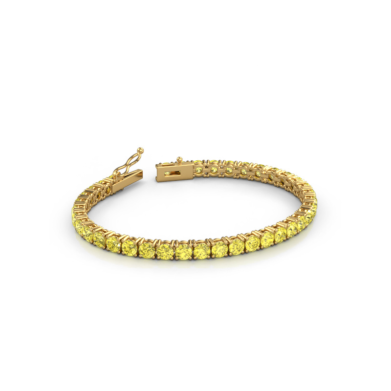 Image de Bracelet tennis Shirley 4.2 lab diamond ±17 cm Lourd - 585 Or jaune Diamants synthétiques jaune 4.2 mm