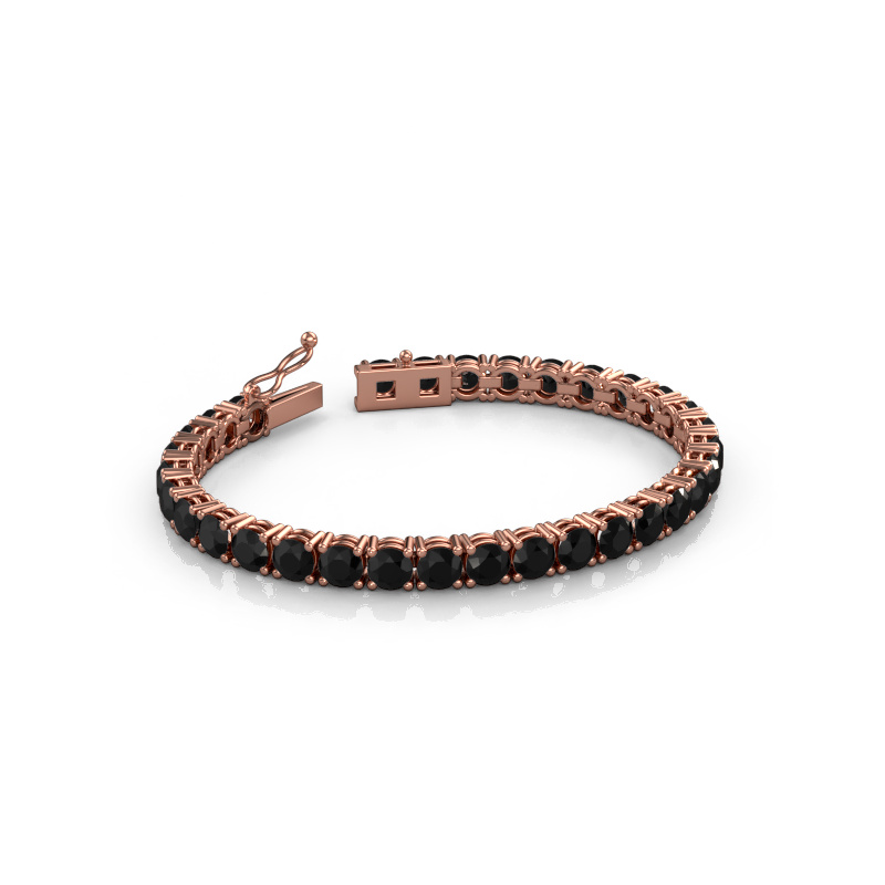 Image de Bracelet tennis Shirley 5.0 ±17 cm 585 Or rose Diamant noir 18.600 crt