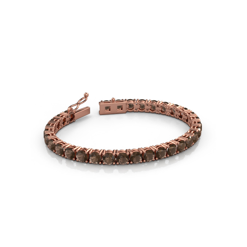 Bild von Tennisarmband Shirley 5.0 ±17 cm 585 Roségold Rauchquarz 5 mm