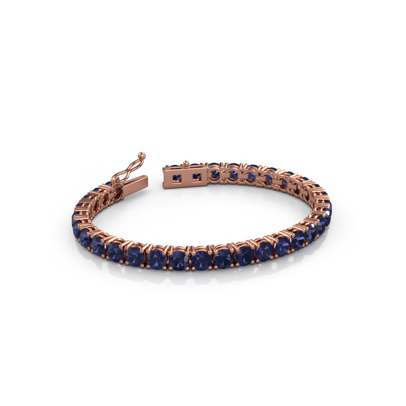 Image de Bracelet tennis Shirley 5.0 ±17 cm 585 Or rose Saphir 5 mm