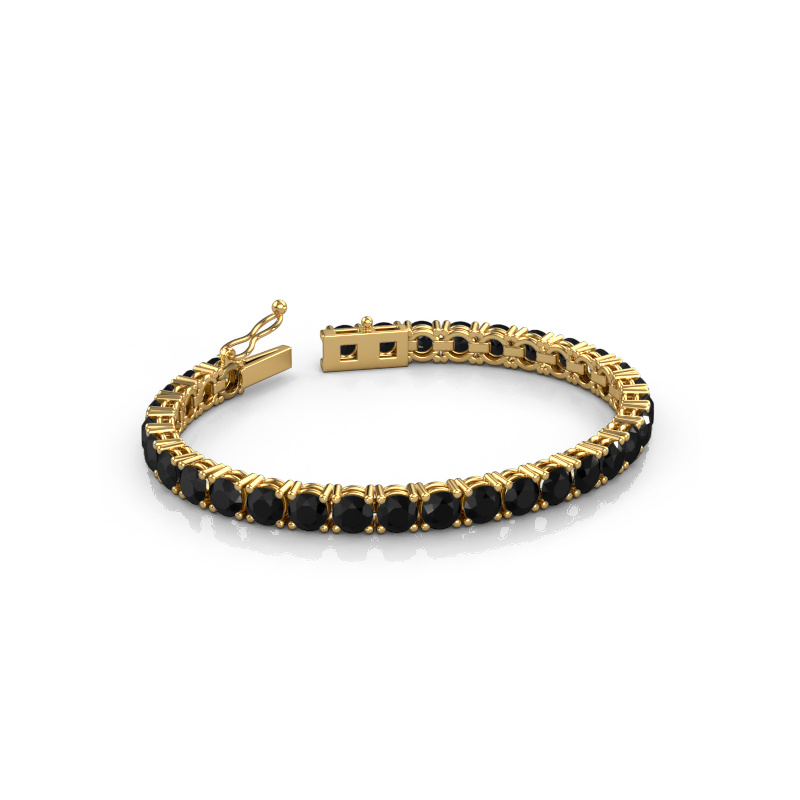 Bild von Tennisarmband Shirley 5.0 ±17 cm 585 Gold Schwarz Diamant 18.600 crt