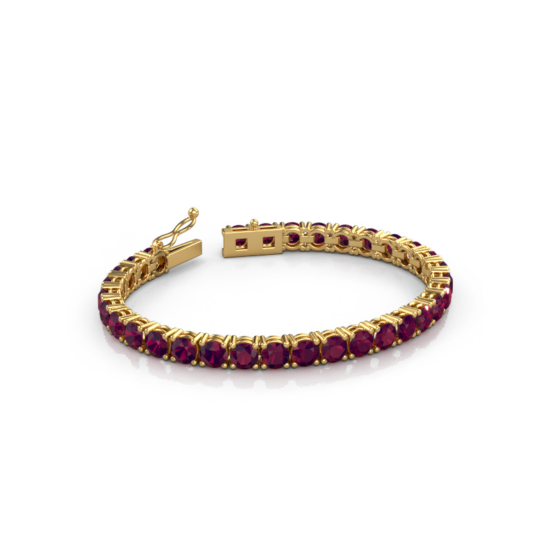 Afbeelding van Tennisarmband Shirley 5.0 ±17 cm 585 Goud Rhodoliet 5 mm