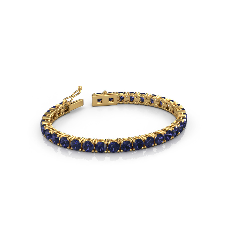 Image of Tennis bracelet Shirley 5.0 ±6,7 in 585 Gold Sapphire 5 mm
