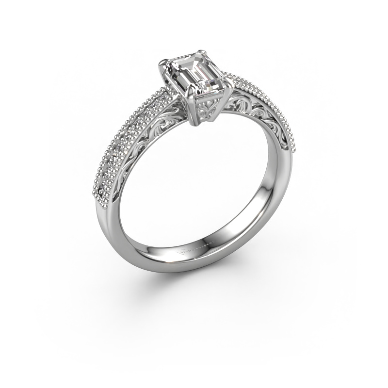 Bild von Verlobungsring Shonta RAD 950 Platin Diamant 0.784 crt