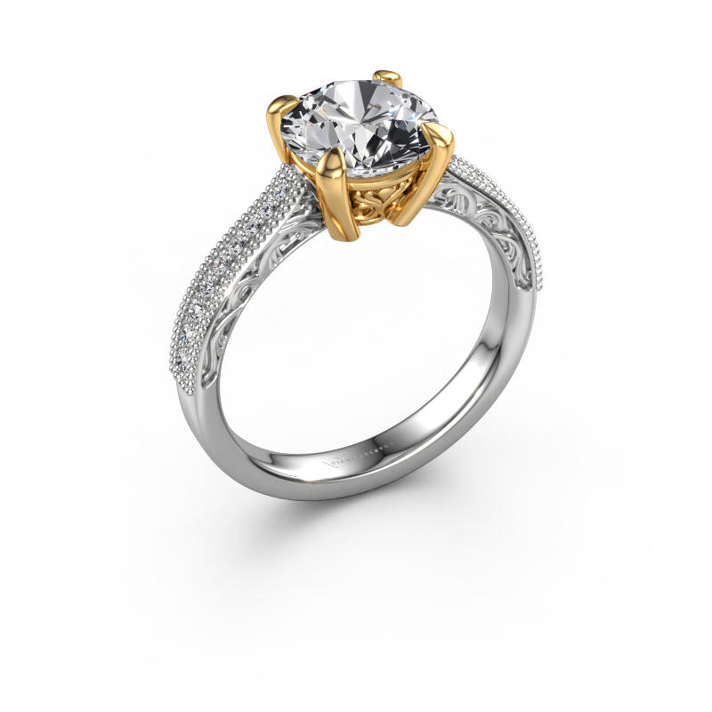 Bild von Verlobungsring Shonta RND 585 Weißgold Diamant 2.134 crt