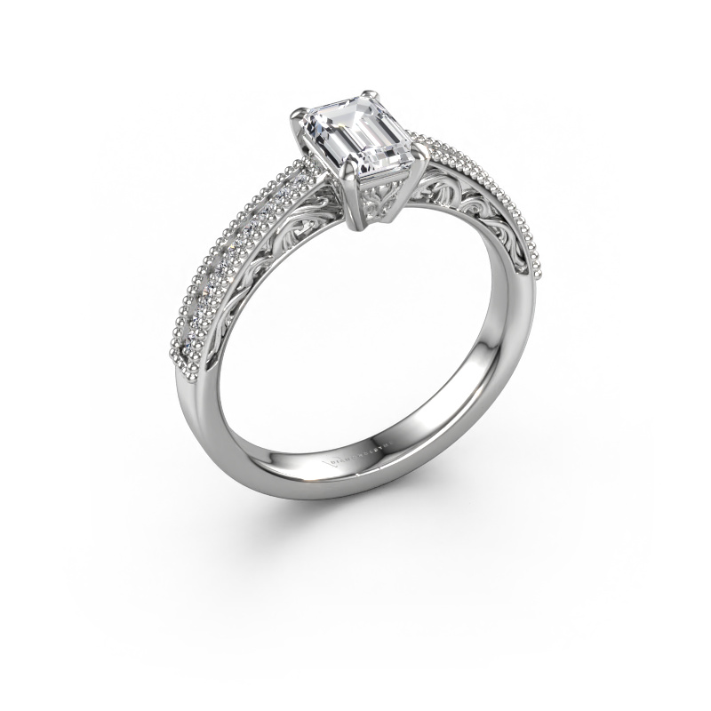 Image of Engagement ring Shonta EME 585 white gold Lab grown diamond 1.034 crt