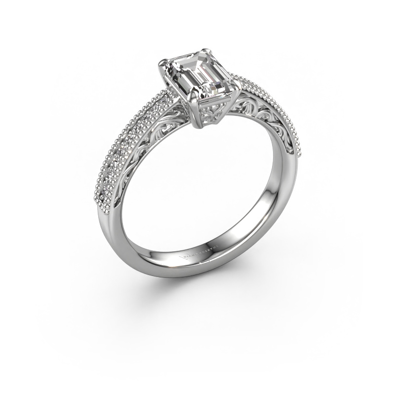 Image of Engagement ring Shonta EME 950 platinum Diamond 1.284 crt