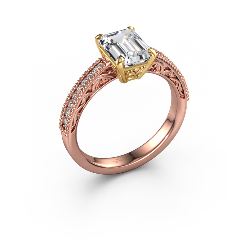 Bild von Verlobungsring Shonta RAD 585 Roségold Diamant 1.884 crt