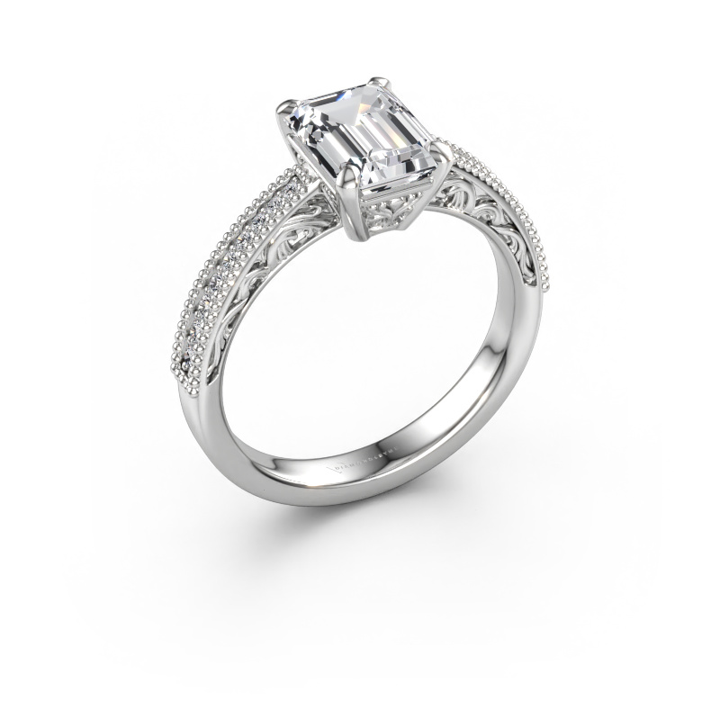 Immagine di Anello di fidanzamento Shonta RAD 585 oro bianco Diamante 1.884 crt