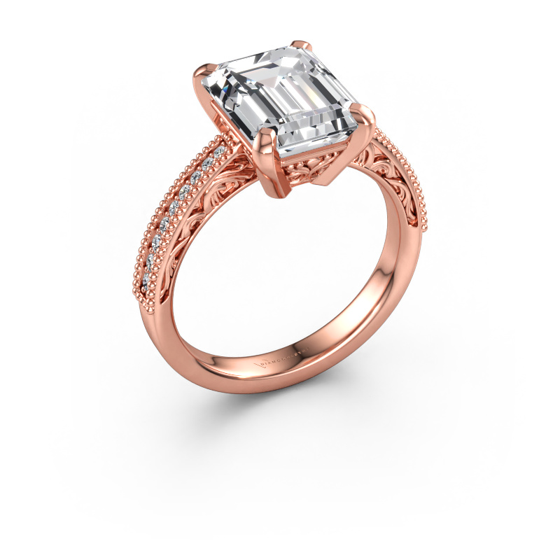 Immagine di Anello di fidanzamento Shonta RAD 585 oro rosa Diamante 3.655 crt
