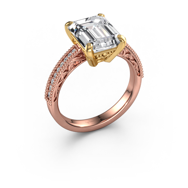 Bild von Verlobungsring Shonta RAD 585 Roségold Lab-grown Diamant 3.655 crt