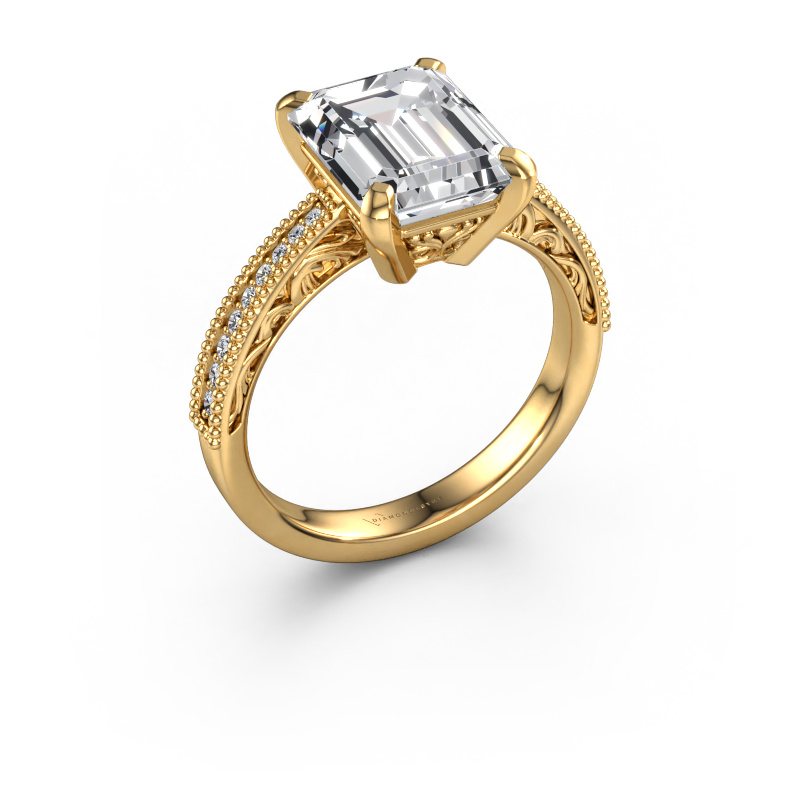 Bild von Verlobungsring Shonta RAD 585 Gold Lab-grown Diamant 3.655 crt